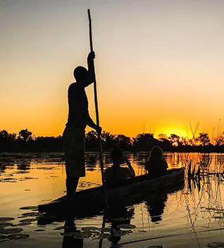man on mokoro